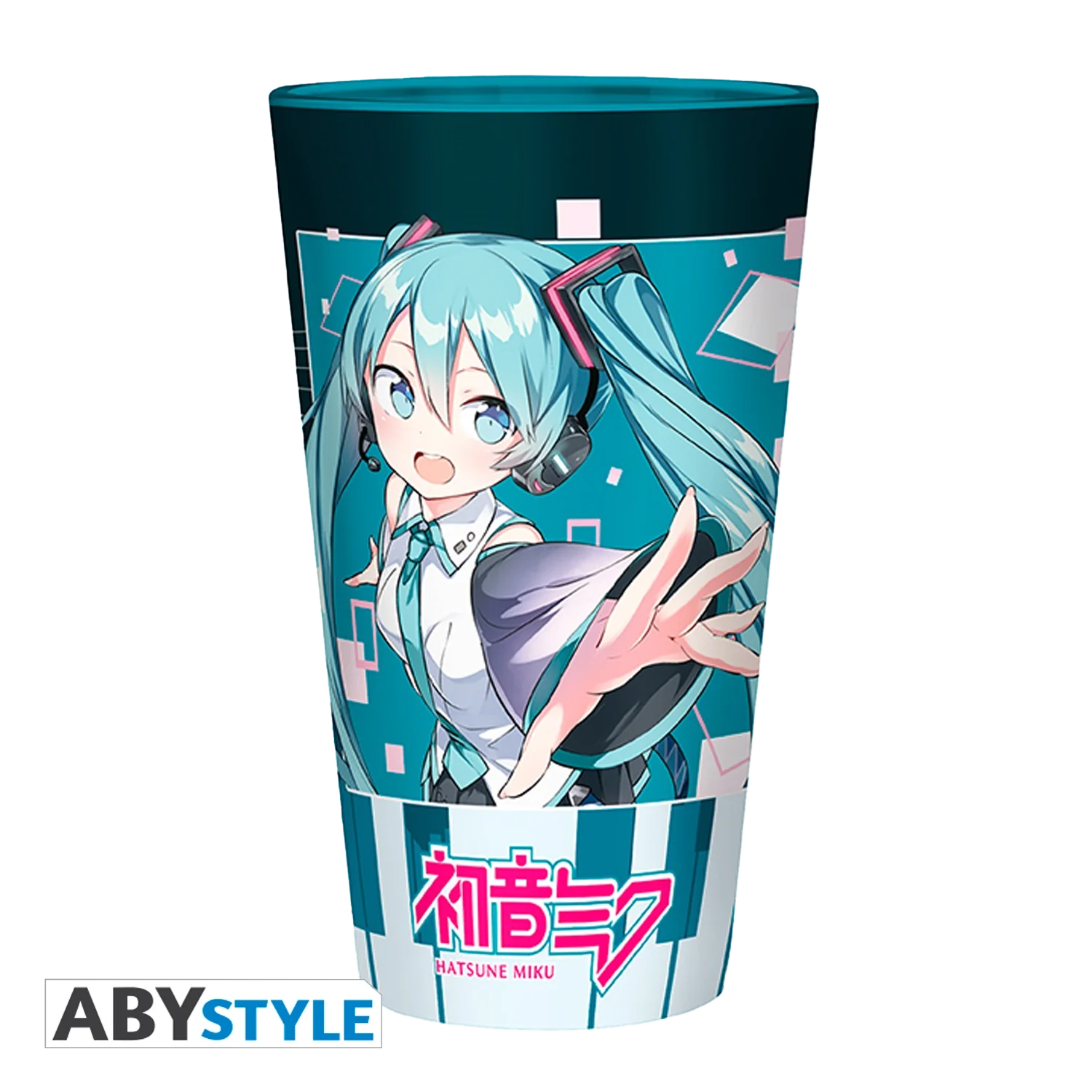 HATSUNE MIKU Large Glass Musical City 400ML